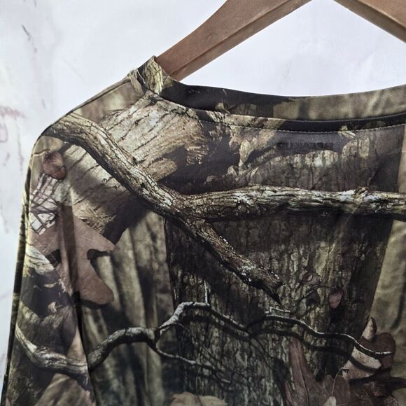 Mossy Oak Shirt Mens Large Camo Break Up Infinity Long Active Wicking Quick Dry - Picture 6 of 10